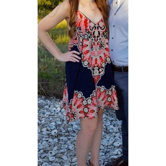 Peach Love California Dress Navy - Picture 6 of 6